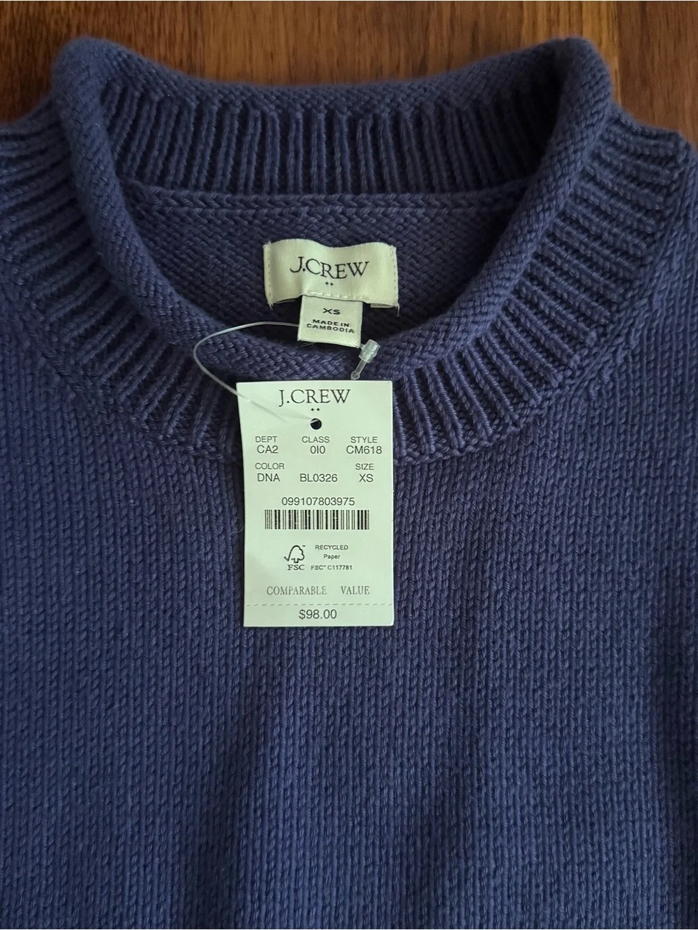 J.Crew rollneck sweater XS nwt
